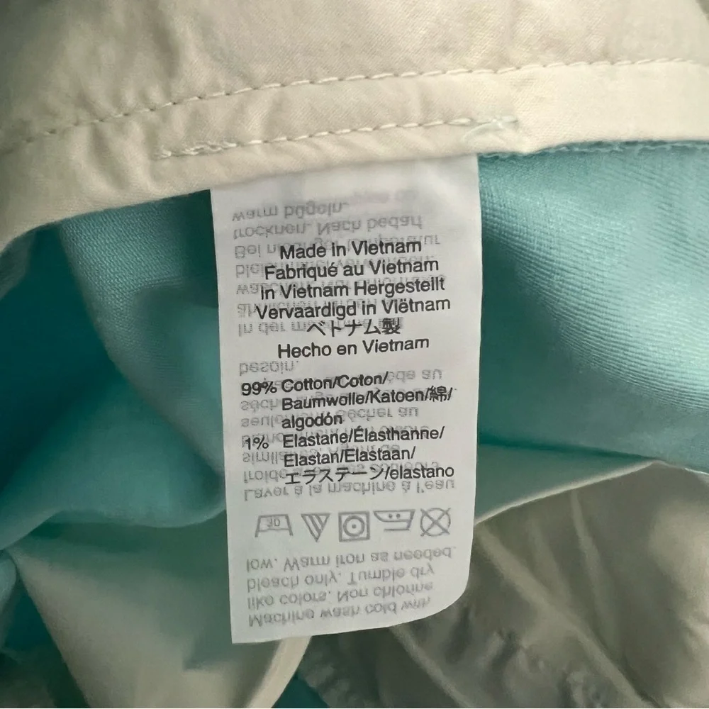 J. Crew Mercantile Light Blue Green Flat Front Flex Shorts